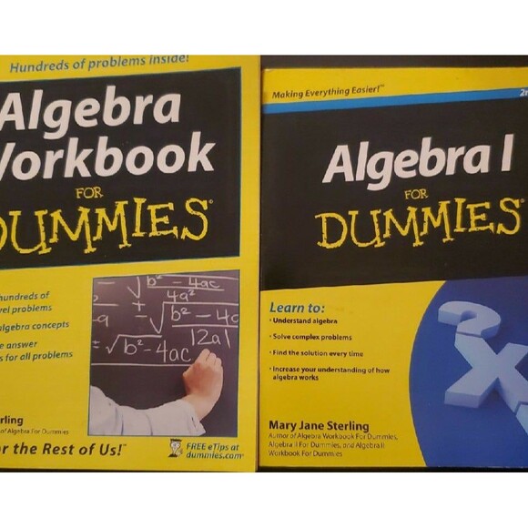 Algebra for Dummies lot of 2 books - Picture 1 of 8